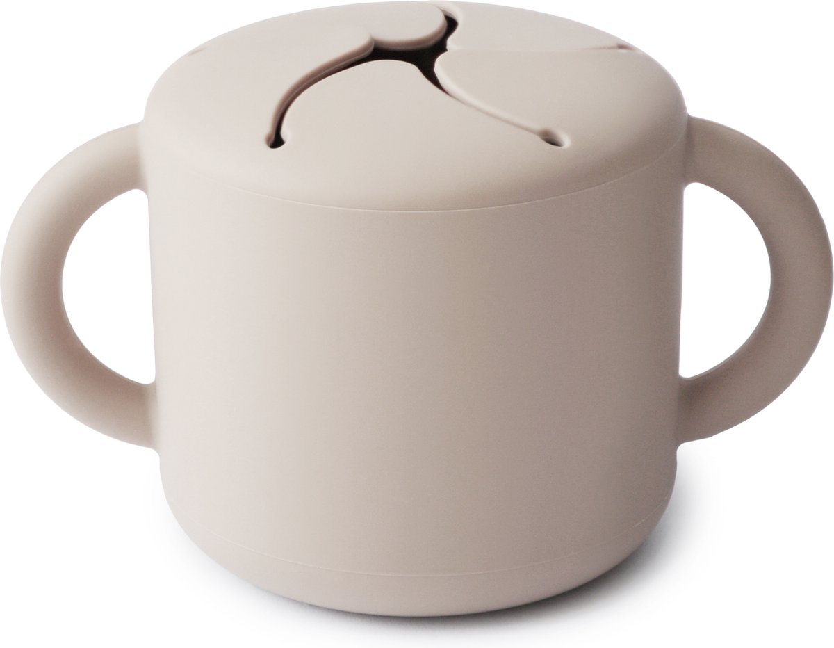 Goedkoopste Mushie Snack Cup Ivory