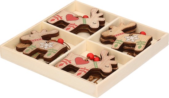 Grappige Kersthanger Koe voor in de Kerstboom - Acryl Ornament Cadeau