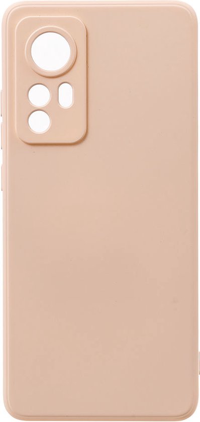 Shop4 - Geschikt voor Xiaomi 12 Pro Hoesje - Zachte Back Case TPU Siliconen Mat Beige