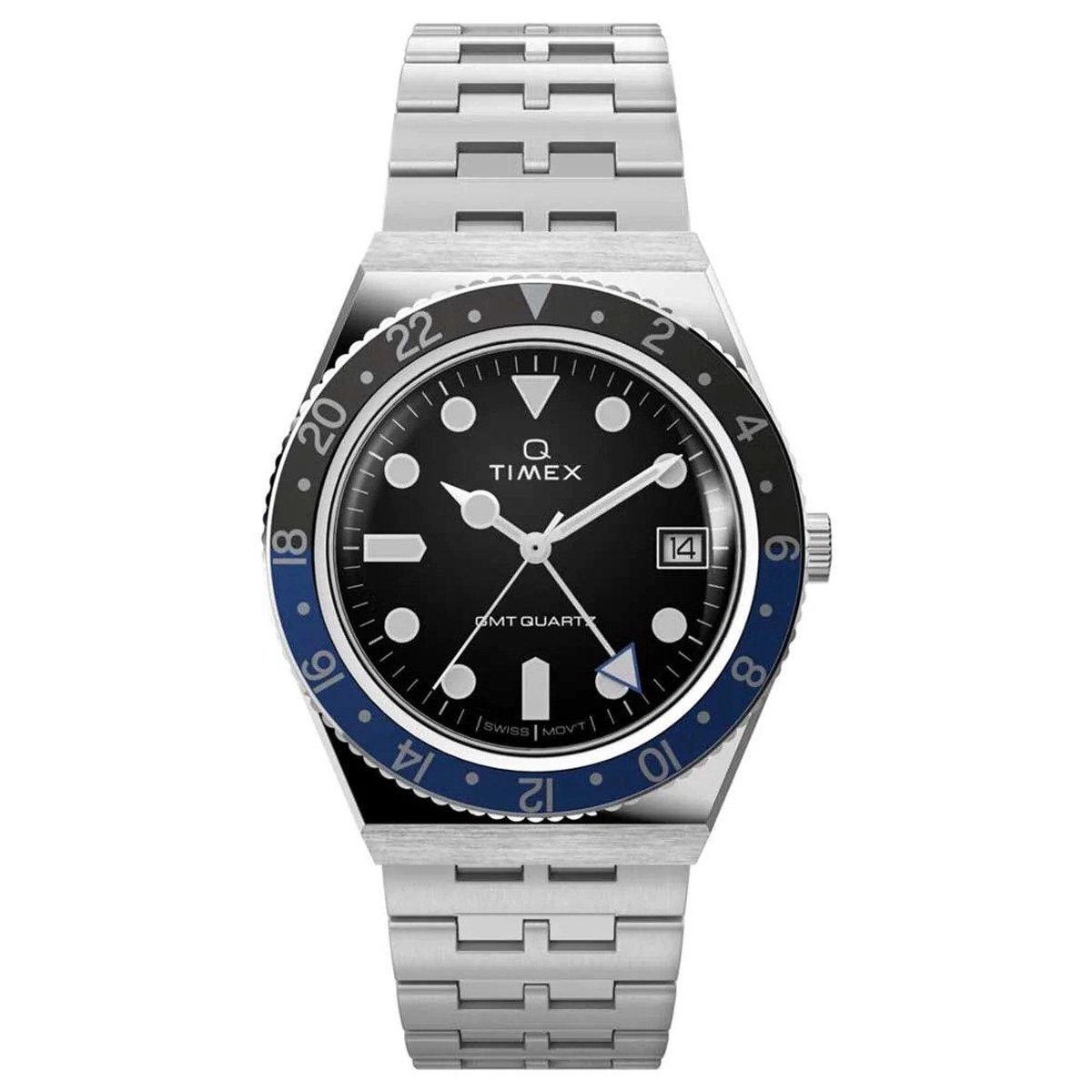 Timex Q Reissue TW2V38100 Horloge - Staal - Zilverkleurig - Ø 38 mm