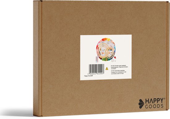 Happy Goods borduurpakketten volwassenen - Borduurringen met Borduurnaalden en Borduurgaren - 100 Kleuren Deluxe Set - Borduren Hobby en Creatief - Borduurset - Happy Goods®