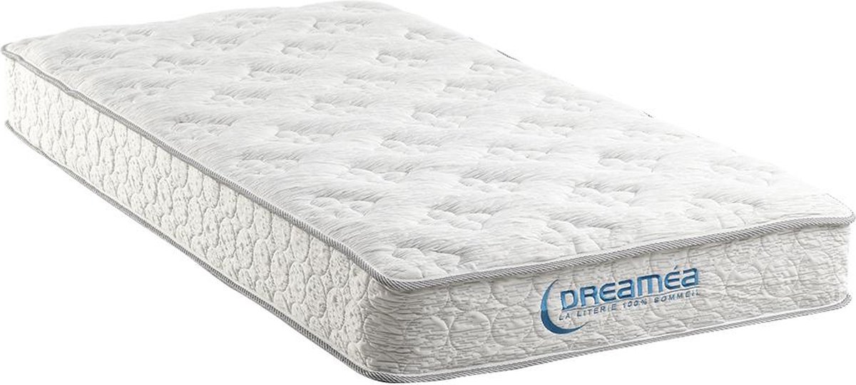 Vente-unique Matras 90 x 190 cm met pocketveren 22 cm dik - SENERITE van YSMÉE L 190 cm x H 22 cm x D 90 cm Wit