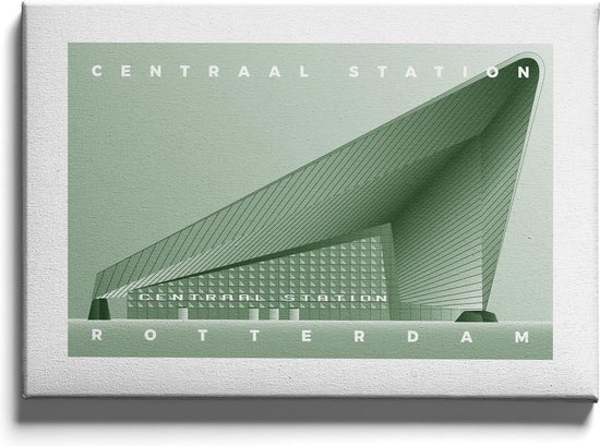 Walljar - Rotterdam Centraal - Muurdecoratie - Poster