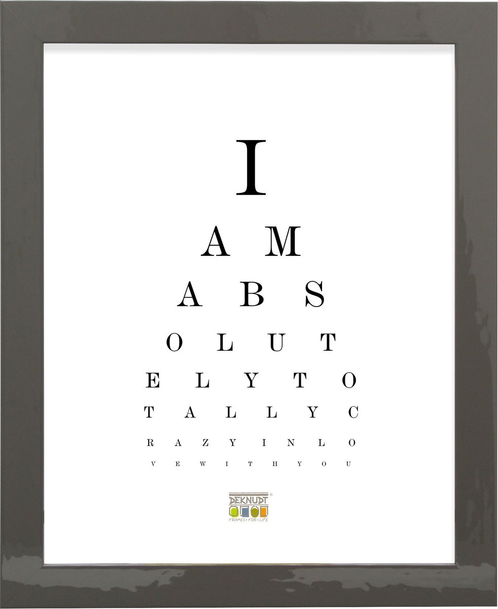 Deknudt Frames fotolijst S875K7 - grijs-beige - glanzend - foto 40x40