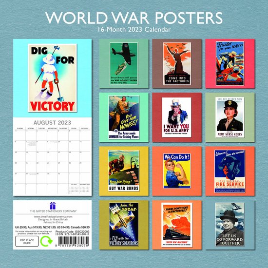 Calendrier des Posters de la guerre mondiale 2023 | bol.com