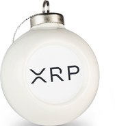 Ripple kerstbal wit | set van 2 XRP kerstballen | Crypto kerstballen set van 2 stuks | Ripple cadeau | Crypto cadeau | Bitcoin cadeau