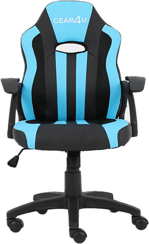 Gear4U Junior Hero gaming stoel - gamestoel voor kinderen / game stoel voor kinderen - zwart / blauw