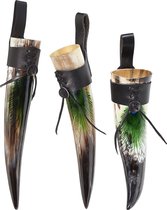Viking Drinkhoorn, Vikings, Pauwenveer, Pauw, Veer, Design, Hoorn, Bier hoorn, Viking Drinkbeker, vikingen, Hoorn, Buffalo & Oss, 400 ml - 650 ml, Stoer, Mancave, Deco, Fair Trade, Cave & Garden