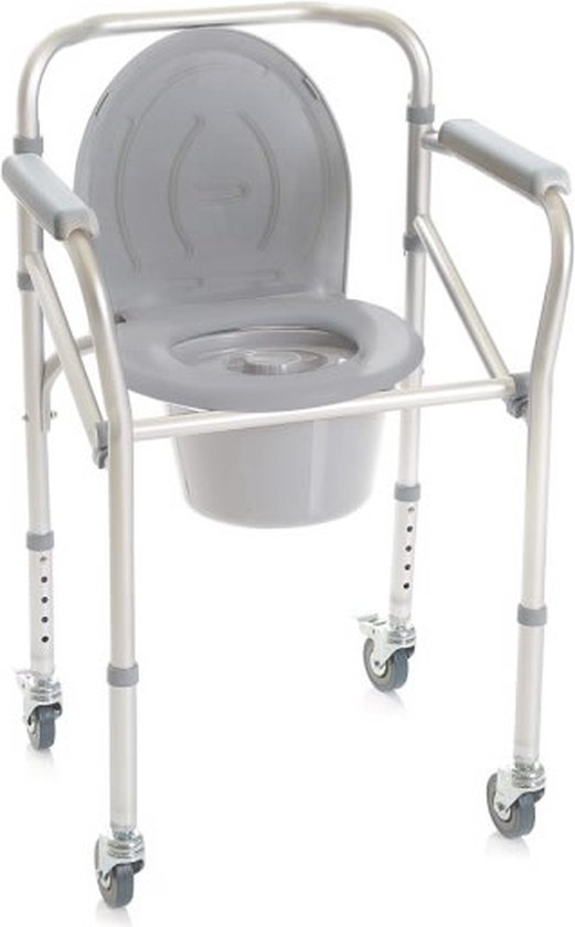Moretti 4-in-1 toiletstoel - postoel - in hoogte verstelbaar - met wielen - Moretti
