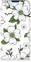 Hoesje Geschikt voor iPhone 14 Pro Max Book Case Dogwood Flowers