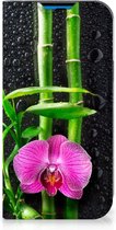 Hoesje iPhone 14 Pro Wallet Bookcase Orchidee