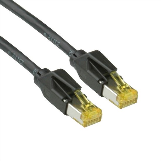 Draka UC900 premium S/FTP CAT6a 10 Gigabit netwerkkabel / zwart - 0,50 meter