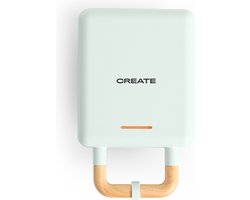 CREATE - Tosti-ijzer, grill en wafelijzer met verwisselbare platen - Pastel blauw - Individueel- STONE STUDIO