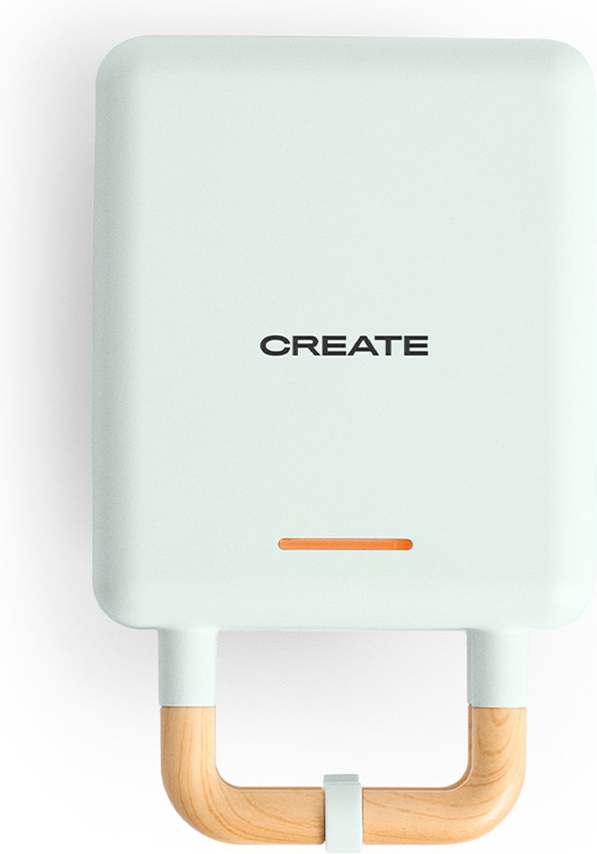 CREATE STONE 2 in 1 COMPACT - Sandwichgrill en wafelijzer met verwisselbare platen - Pastel Blauw