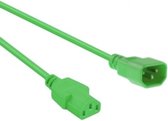 C13 - C14 stroomkabel voor UPS/PDU - 3x 0,75mm / groen - 0,50 meter