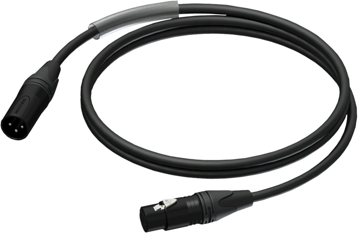 Procab / Neutrik PRA901 XLR (m) - XLR (v) audiokabel - 0,50 meter