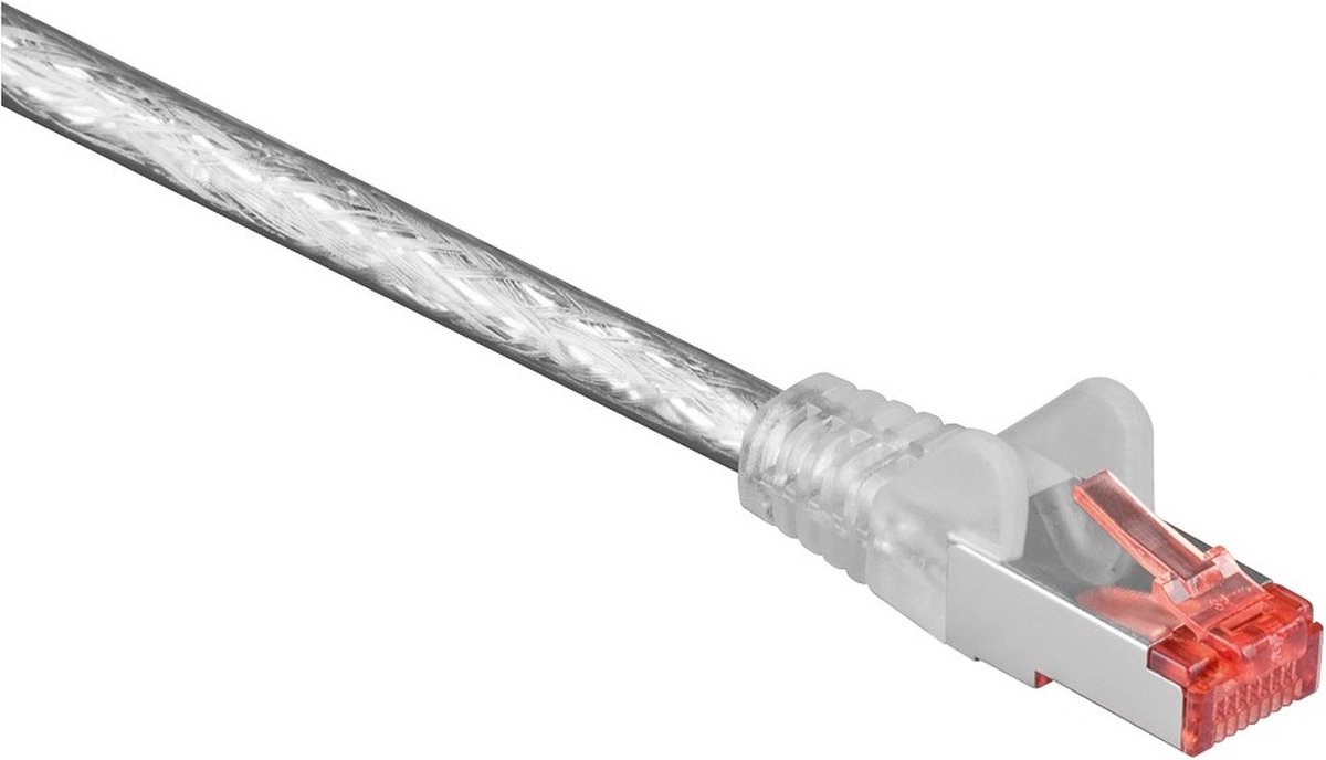 S/FTP CAT6 Gigabit netwerkkabel / transparant - LSZH - 0,25 meter