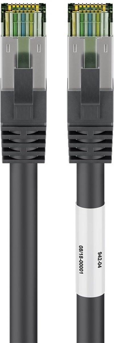 Premium S/FTP CAT8.1 40 Gigabit netwerkkabel / zwart - LSZH - 10 meter
