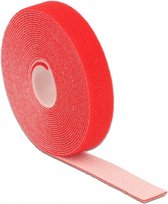 Klittenband rol 20mm / rood (5 meter)