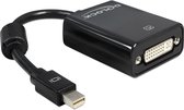 DeLOCK Adapter mini Displayport mini Displayport 20-pin M DVI-I 24+5 FM Noir