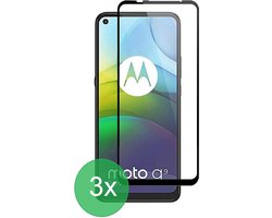 Geschikt Voor: Motorola Moto G9 Power Full Screenprotector 3x - screen protector - volledige glas - bescherming - beschermglas - ZT Accessoires