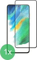 Volledige Glasplaatje Geschikt voor: Samsung Galaxy S21 FE Full Screenprotector 1x - screen protector - volledige glas - bescherming - beschermglas - ZT Accessoires