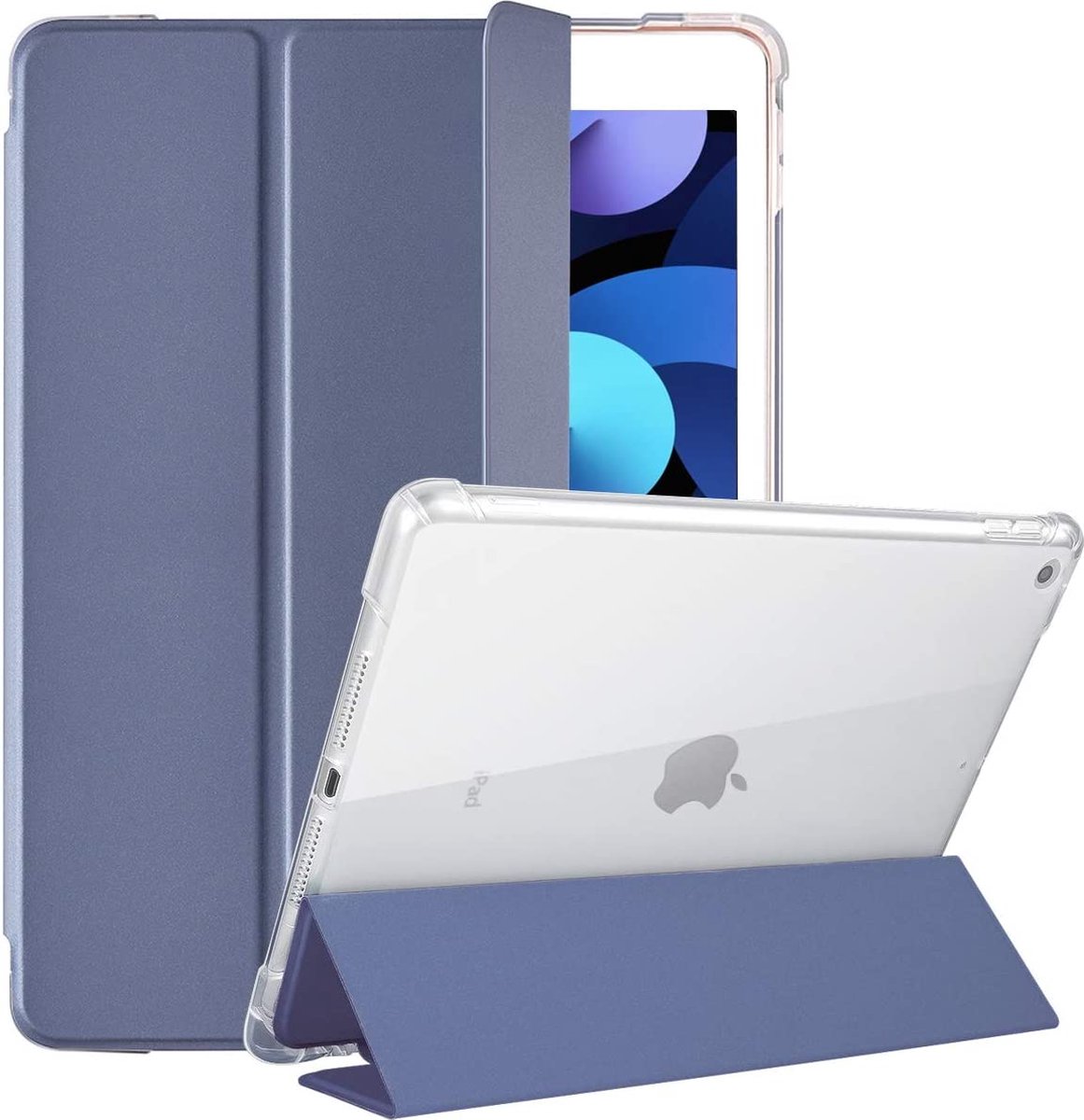 iPad Air 2 Hoesje - Tri-Fold Case - Paars - Geschikt voor de Apple iPad Air 2e Generatie - 9.7 inch - A1567