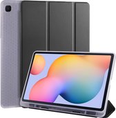 Phreeze Tri-Fold Hoes - Geschikt voor Samsung Galaxy Tablet S6 Lite (2020/2021/2022) Hoesje - Tabletcase met Vouwbare Standaard en Pen Opbergvak - Zwart