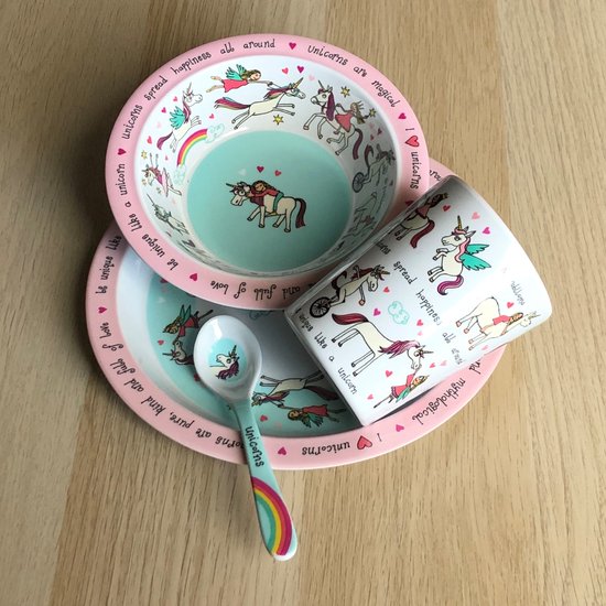 Eenhoorn kinder melamine bord - Tyrrell Katz van Tyrrell Katz — afbeelding 3