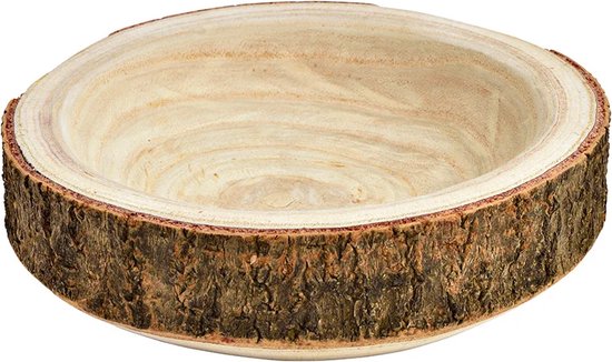 Schaal - Bord - Fruitschaal - Houten schaal gemaakt van een boomstronk