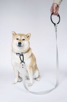 Hondenriem - Hondenlijn - Leiband hond - Biothane - Lichtgrijs