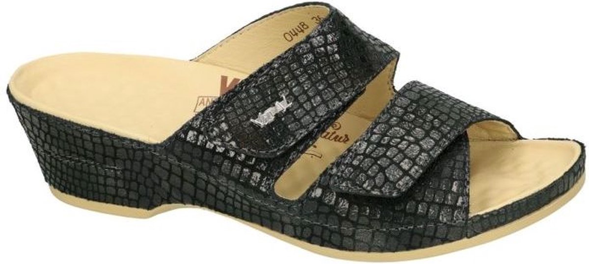 Vital -Dames - grijs donker - slippers & muiltjes - maat 35