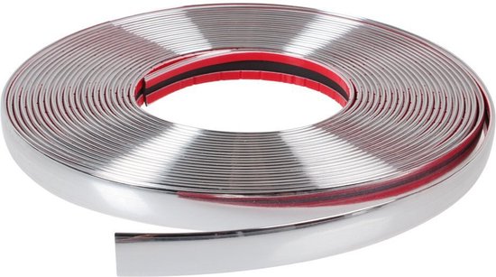 Sierstrip, goud chroom, 20 mm x 15 m, zelfklevend, universeel, voor auto's