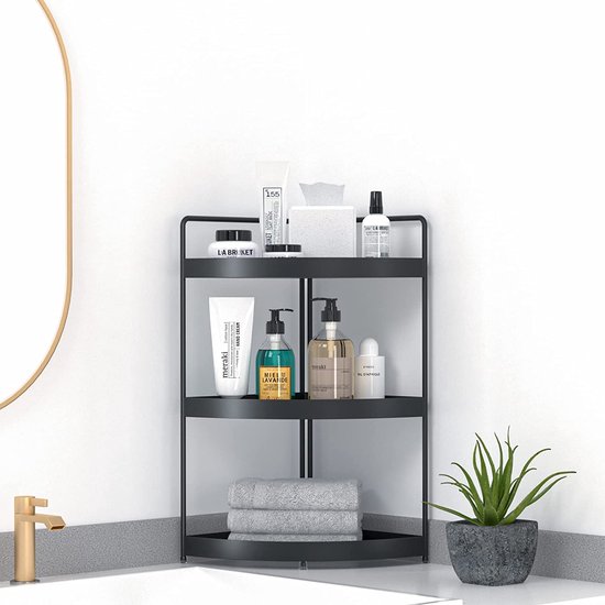 WOLTU RG9254br Standing Cabinet, Bathroom Shelf, Kitchen Shelf, Corner WOLTU RG9254br Standing Cabinet, Bathroom Shelf, Kitchen Shelf, Corner