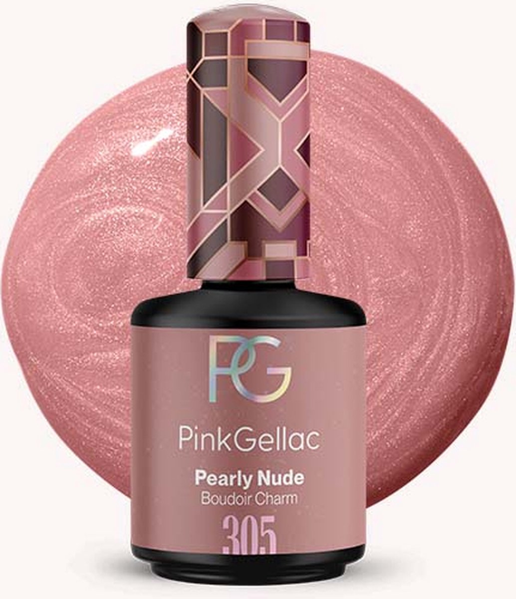 Pink Gellac - Pearly Nude - Gellak - Nude - 15 ml