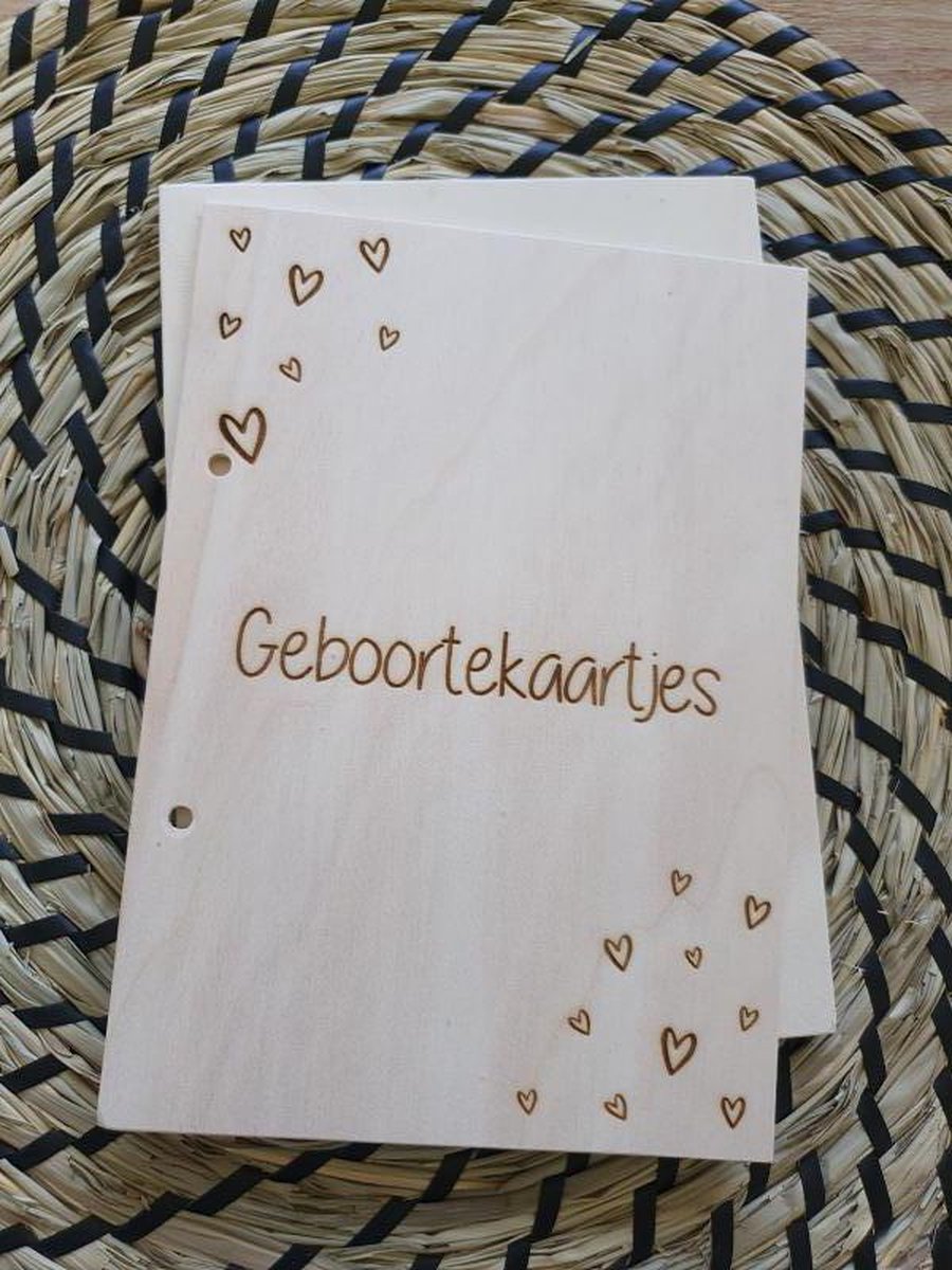 Goedkoopste Kaartenbundel voor geboortekaartjes - Hartjes - Bundel voor kaartjes - Geboortekaartjesbundel - Alle kaarten overrzichtelijk opbergen - map