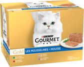 Bol.com Gourmet Gold Mousse Rund - Konijn - Kalfsvlees - Lam 24 x 85 gr aanbieding