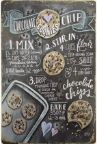 Wandbord - Cholate Chip Cookies Recept - Het Recept Voor Chocolade Koekjes