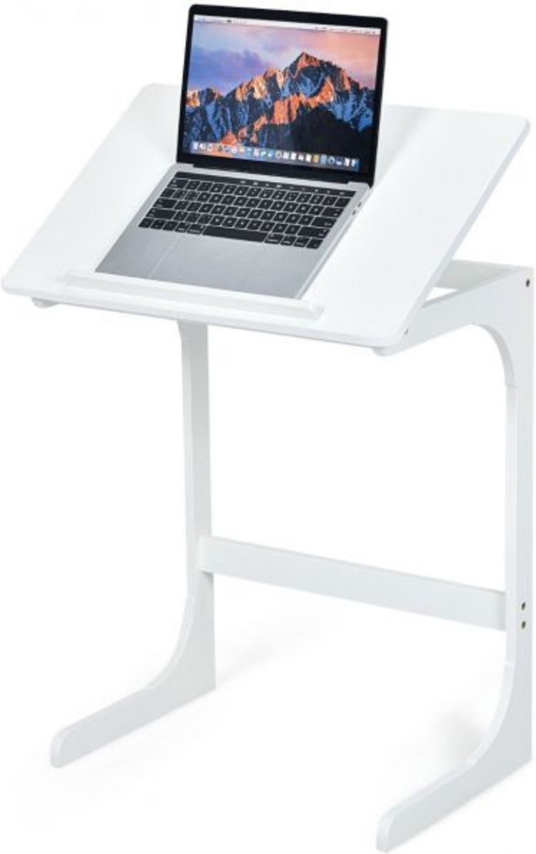 Bartafel Nils melamine zwart 60 x 60 x 109 cm
