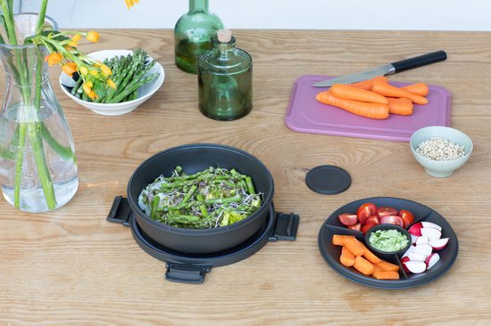 Récipient à salade Brabantia Make & Take - 1,3 l - Plastique - Gris foncé