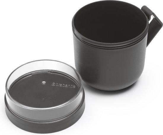 Brabantia Make & Take Rond Mug 0,6 L Gris, Transparent 1 pièce(s)