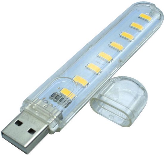 Borvat®|  Mini USB LED Nachtlampje 8 LEDs