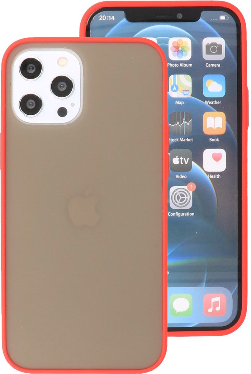 Hoesje Hard Case Color Rood geschikt voor Iphone 12 Pro Max