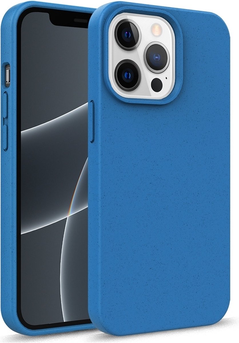 Mobiq - Flexibel Eco Hoesje iPhone 14 Plus - blauw