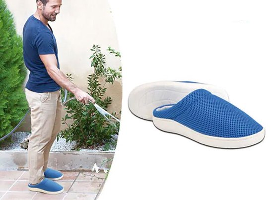 Stepluxe Slippers - Orthopedische Gel slippers - ademend - Blauw