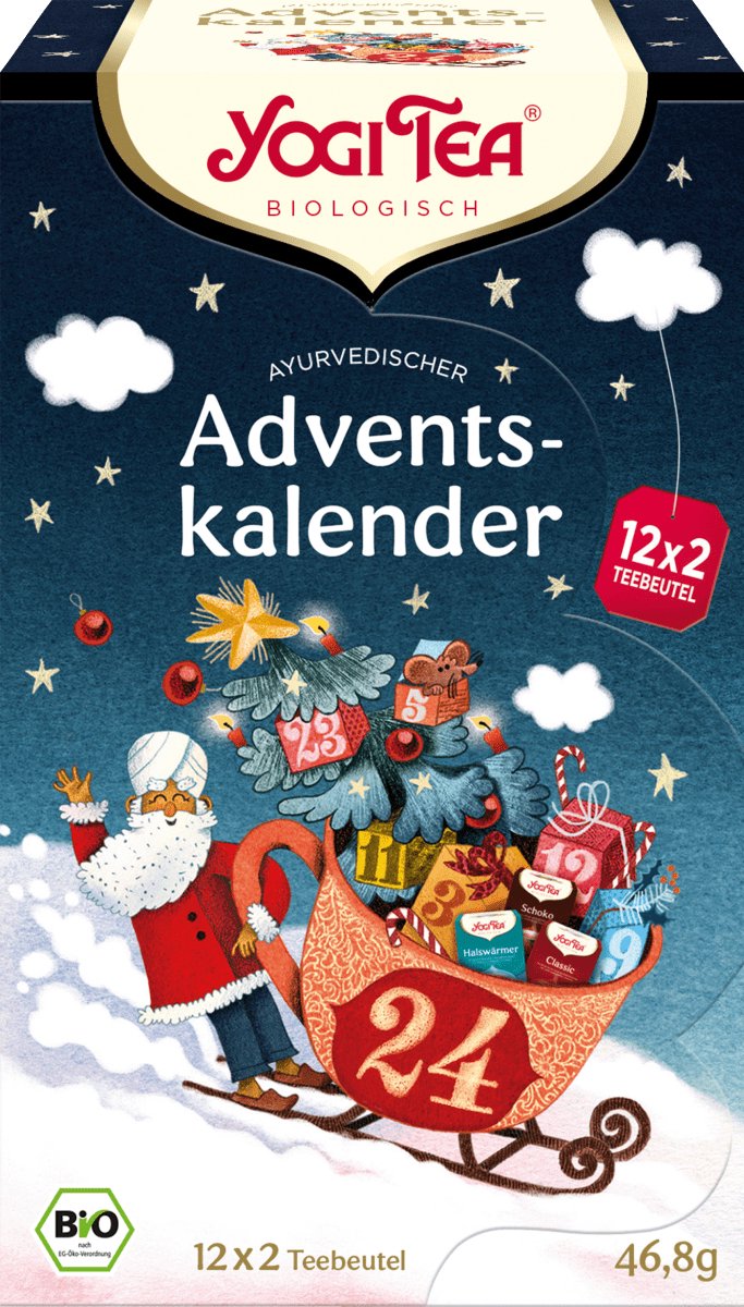 YOGI TEA Adventskalender 2023, 24 Ayurvedische theesoorten