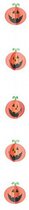 Déco pendentif Halloween - Citrouille - Décoration - Embellissement - Guirlande - 1,5 mètre - Papier - orange - vert - noir