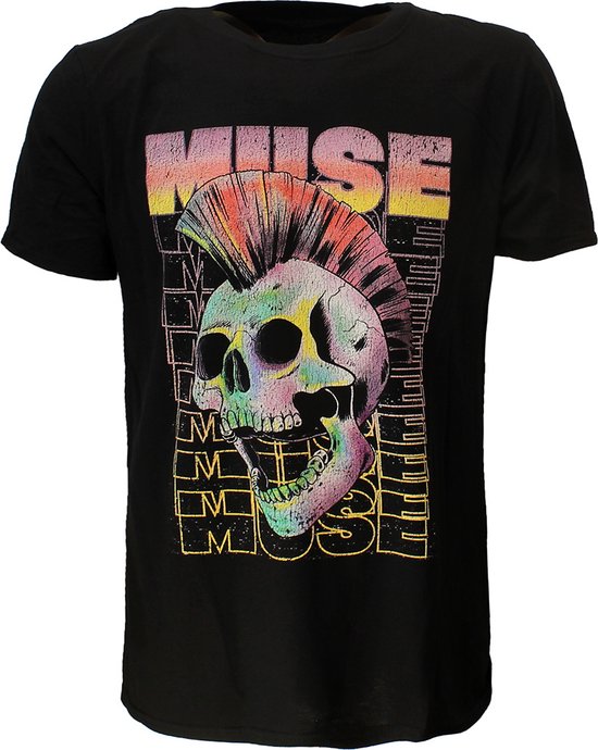 Muse Mohawk Skull T-Shirt - Officiële Merchandise