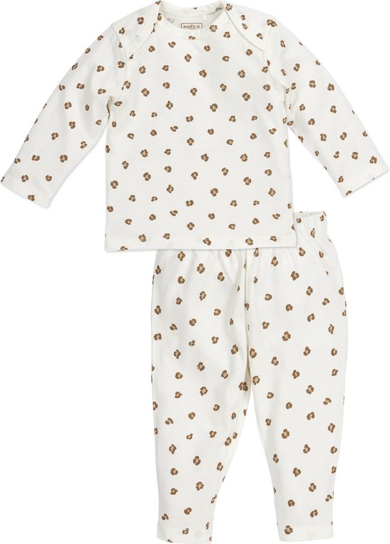 Meyco Baby Mini Panther baby pyjama - offwhite - 62/68