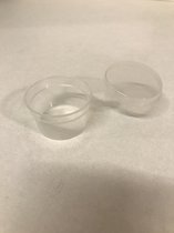 Covercups / Sambalbakjes 28ml Transparante plastic cupjes 100 stuks